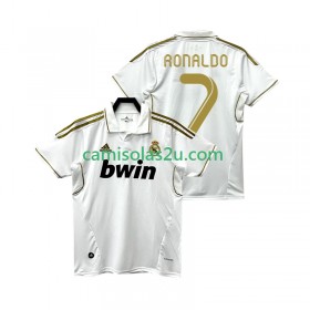 Camisolas de futebol Real Madrid Cristiano Ronaldo 7 2011 2012 Retro Equipamento Principal Manga Curta